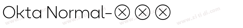Okta Normal字体转换